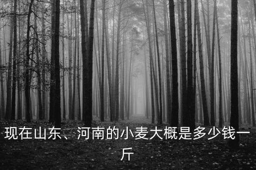 棗莊的小麥的價格每市斤多少錢,河南的小麥大概是多少錢一斤