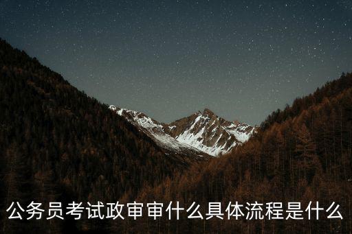 河源公務員政審是怎么進行的,公務員考試政審流程是怎么的