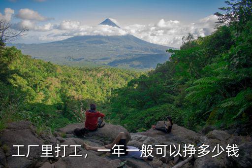 工廠里打工，一年一般可以掙多少錢