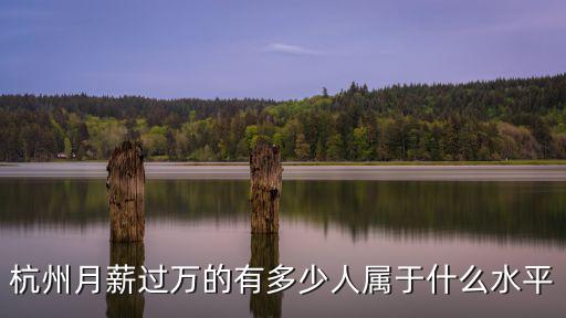 杭州老板身價有多少,杭州月薪過萬的有多少人
