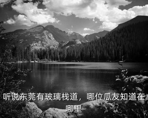 東莞哪里有賣鋼管玻璃,聽說東莞有玻璃棧道