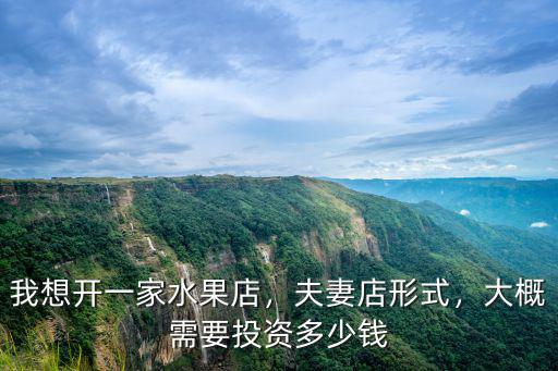 寧波開一家水果店多少成本,我想開一家水果店