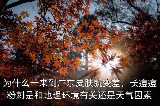 為什么一來到廣東皮膚就變差，長痘痘粉刺是和地理環(huán)境有關(guān)還是天氣因素