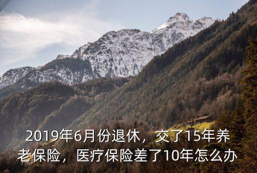 2019聊城醫療保險交多少年,2019年6月份退休