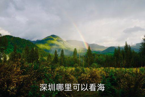 深圳哪里可以看到近海,在深圳哪里適合看海景