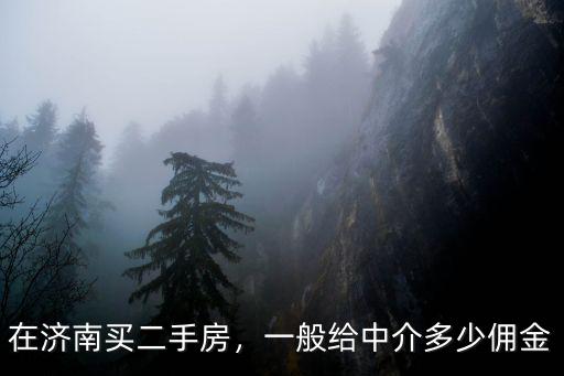 濟南二手房中介提多少錢,在濟南買二手房