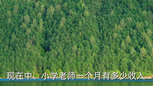 現(xiàn)在中、小學(xué)老師一個月有多少收入
