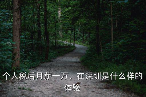 個(gè)人稅后月薪一萬，在深圳是什么樣的體驗(yàn)