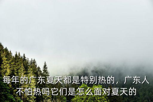 每年的廣東夏天都是特別熱的，廣東人不怕熱嗎它們是怎么面對(duì)夏天的