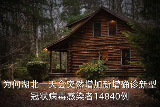 為何湖北一天會突然增加新增確診新型冠狀病毒感染者14840例
