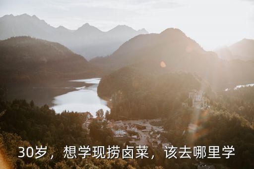 30歲，想學現撈鹵菜，該去哪里學