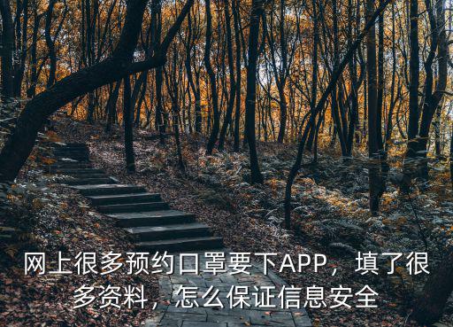 網上很多預約口罩要下APP，填了很多資料，怎么保證信息安全