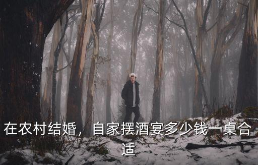在農(nóng)村結(jié)婚，自家擺酒宴多少錢一桌合適