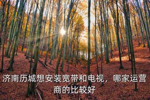 濟南寬帶便宜多少錢一個月,濟南歷城想安裝寬帶和電視