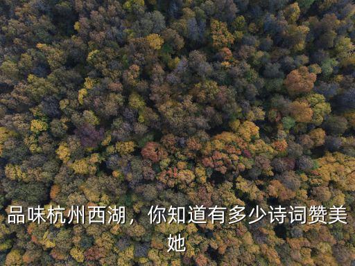 杭州西湖有多少亭臺(tái),品味杭州西湖