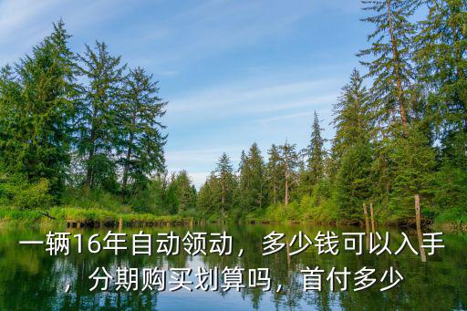 一輛16年自動領動，多少錢可以入手，分期購買劃算嗎，首付多少