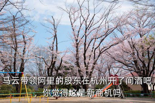 馬云帶領(lǐng)阿里的股東在杭州開了間酒吧，你覺得這是新商機(jī)嗎