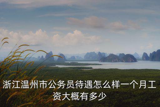 在浙江嘉興公務員工資多少,浙江溫州市公務員待遇怎么樣