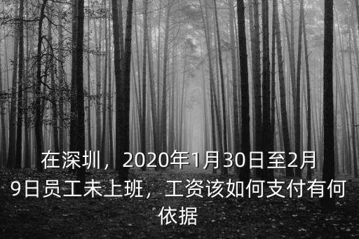 廣東2月3日到2月9日工資怎么算,2月9日以后工資咋算呢