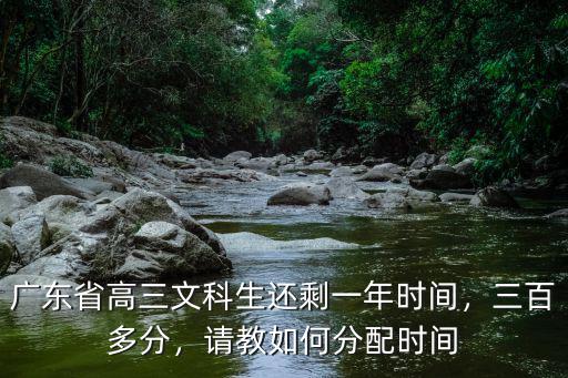 廣東省高三文科生還剩一年時間，三百多分，請教如何分配時間