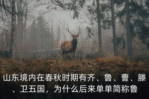 山東境內在春秋時期有齊、魯、曹、滕、衛五國，為什么后來單單簡稱魯