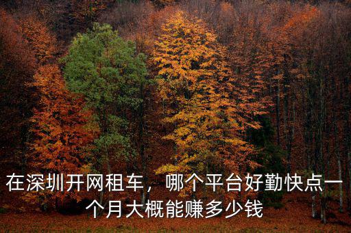 深圳牌軒逸租車一個月多少錢,租車一個月要多少錢