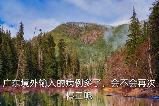 廣東境外輸入的病例多了，會不會再次停工呢