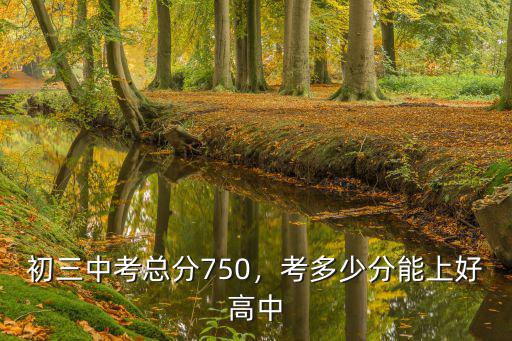 初三中考總分750，考多少分能上好高中