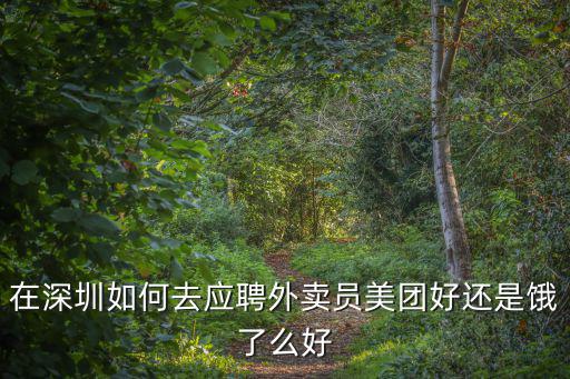 深圳坂田怎么應(yīng)聘美團外賣員,在深圳如何去應(yīng)聘外賣員