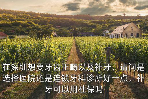 深圳補(bǔ)牙哪里好去一線愛康健,深圳去哪里看牙醫(yī)比較好
