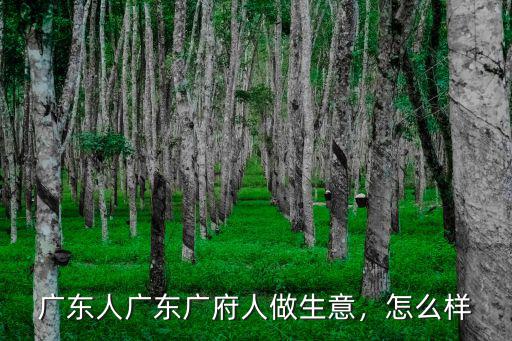 廣東人廣東廣府人做生意，怎么樣