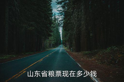 山東省糧票現在多少錢