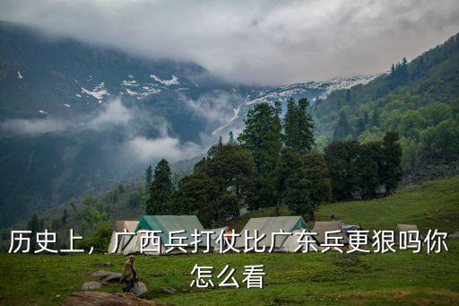 歷史上，廣西兵打仗比廣東兵更狠嗎你怎么看