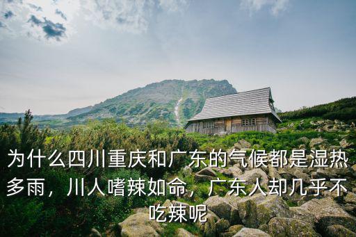 廣東人不吃辣怎么排濕氣,川人嗜辣如命