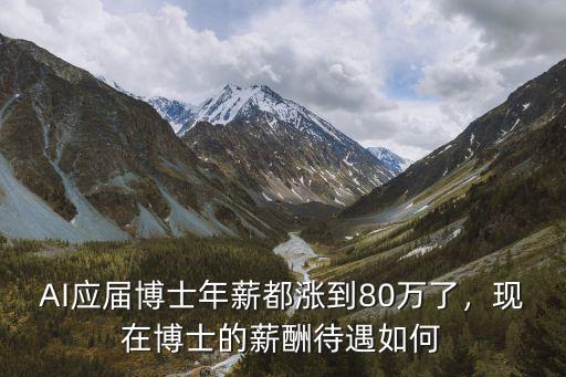 AI應屆博士年薪都漲到80萬了，現在博士的薪酬待遇如何