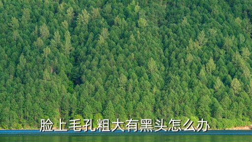 深圳毛孔粗大黑頭怎么辦,臉上毛孔粗大有黑頭怎么辦