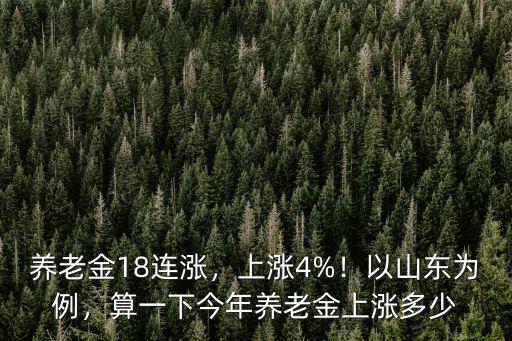 濟(jì)南今天養(yǎng)老金漲多少,山東退休養(yǎng)老金漲多少