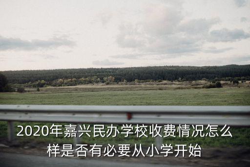 2020年嘉興民辦學校收費情況怎么樣是否有必要從小學開始