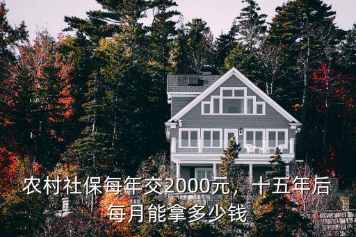 寧波農(nóng)村老人交十五年每拿多少,農(nóng)村社保每年交2000元