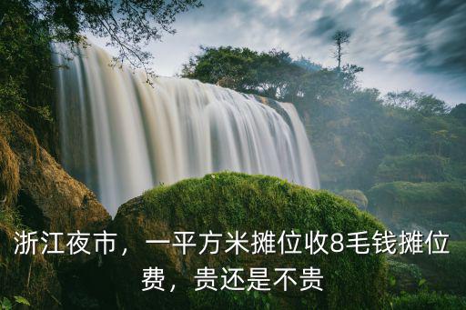 浙江夜市，一平方米攤位收8毛錢攤位費，貴還是不貴