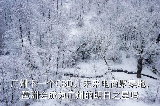 廣州下一個CBD，未來電商聚集地，琶洲會成為廣州的明日之星嗎
