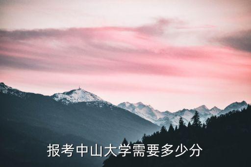 中山大學山東錄取分數線是多少,報考中山大學需要多少分