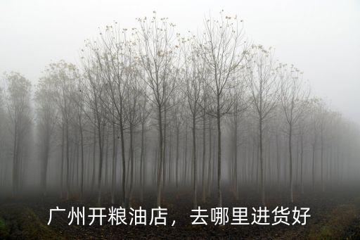 廣州開糧油店，去哪里進貨好