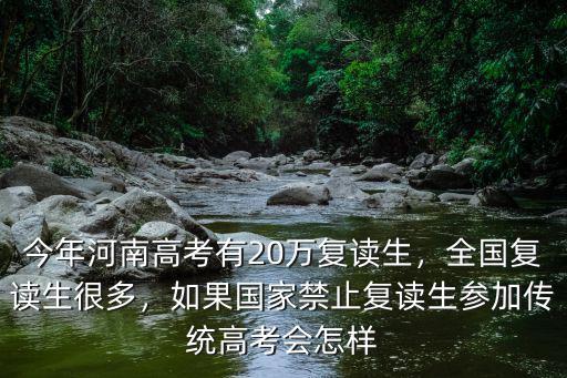 今年河南高考有20萬復讀生，全國復讀生很多，如果國家禁止復讀生參加傳統高考會怎樣