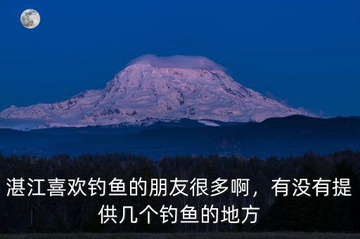 湛江哪里有海釣魚的地方,有沒有提供幾個(gè)釣魚的地方