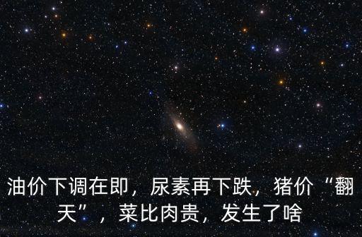 油價(jià)下調(diào)在即，尿素再下跌，豬價(jià)“翻天”，菜比肉貴，發(fā)生了啥