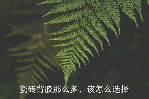 揭陽瓷磚背膠怎么選,瓷磚背膠那么多