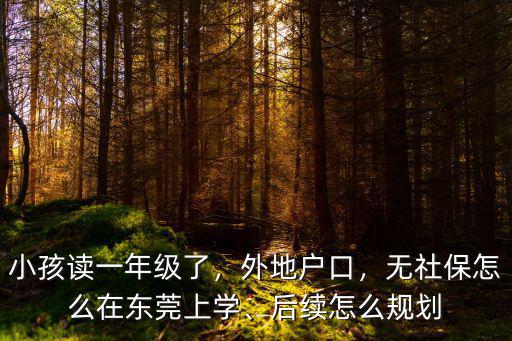 東莞小孩讀書怎么處理,孩子將來讀書怎么處理