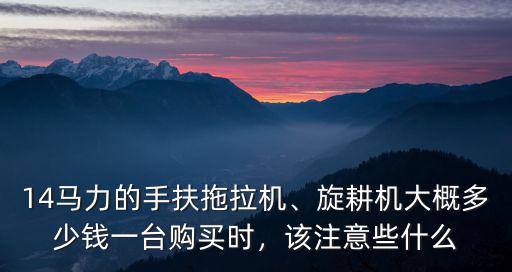 濰坊18馬力柴油機多少錢一臺,14馬力的手扶拖拉機