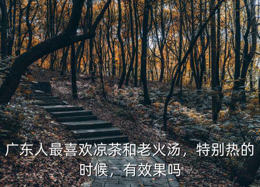 廣東人最喜歡涼茶和老火湯，特別熱的時候，有效果嗎